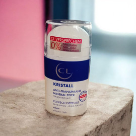 Мінеральний дезодорант-стік без запаху CL Kristall Anti-Transpirant mineral stick 100g - фото