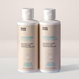 Набір для догляду за волоссям з гіалуроновую кислотою шампунь + кондиціонер Basler B.Care Hyaluron - фото