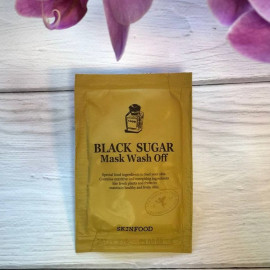 Скраб-маска з чорним цукром Skinfood Black Sugar Mask Wash Off