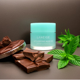 Нічна маска для губ М’ята Шоколад Laneige Lip Sleeping Mask EX– Mint Choco 20g - фото