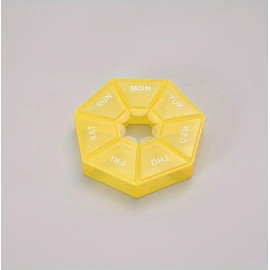 Органайзер для пігулок на 7 днів Yellow - фото