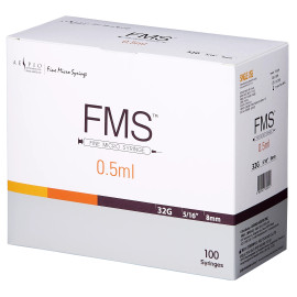 Шприц для ін’єкцій інсуліновий «Fine Micro Syringe» 32G 5/16 8mm 0.5ml (10 шт)