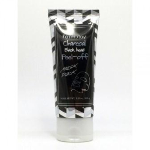 Маска – плівка для видалення чорних точок FarmStay Charcoal Black head Peel - off Mask Pack-фото