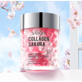 Крем для шкіри навколо очей з колагеном та екстрактом сакури Sadoer Collagen Sakura Elasticity Eye Cream 60г - фото