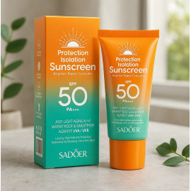 Водостійкий сонцезахисний крем Sadoer Protection Isolation Sunscreen SPF50+ PA+++ 50г - фото