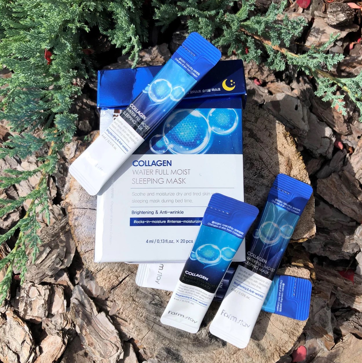 Купить Нічна зволожуюча маска для обличчя з колагеном FarmStay Collagen